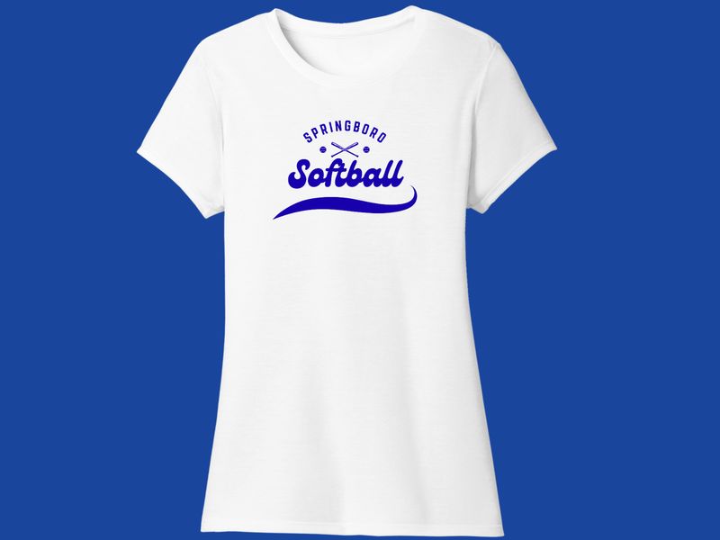 Ladies Cut T-shirt - Softball 09