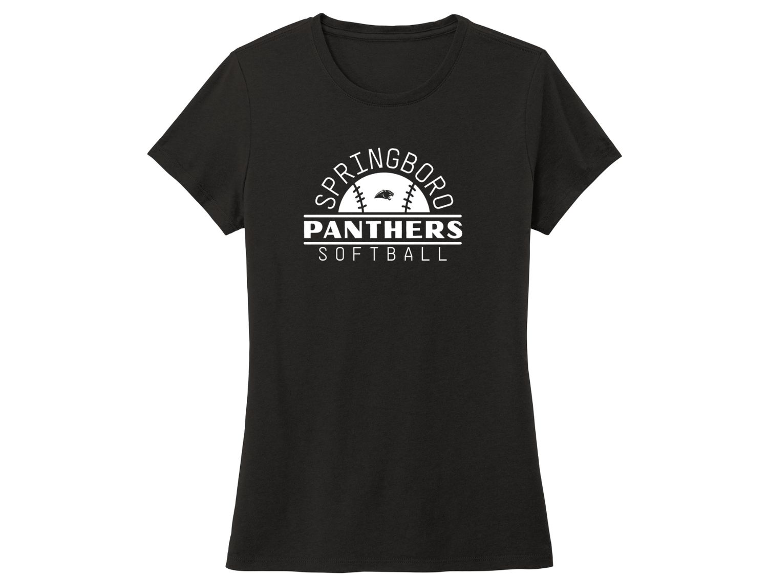 Ladies Cut T-shirt - Softball 11
