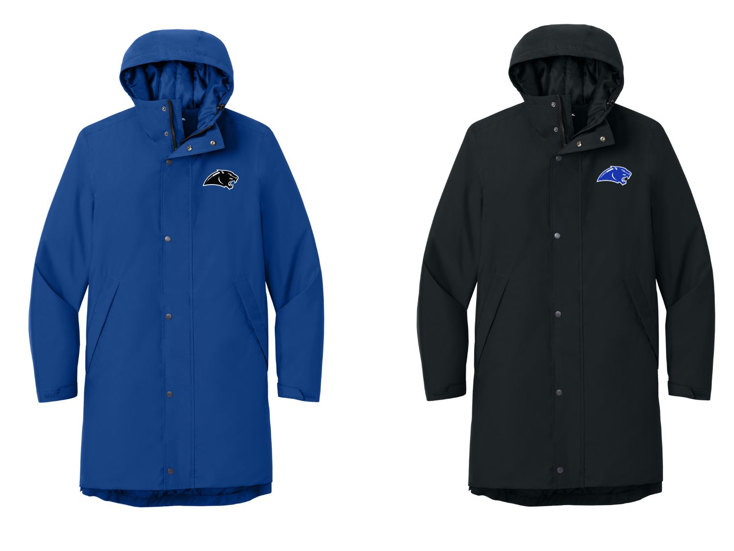 Sideline Parka Jacket with Embroidered Panther Head