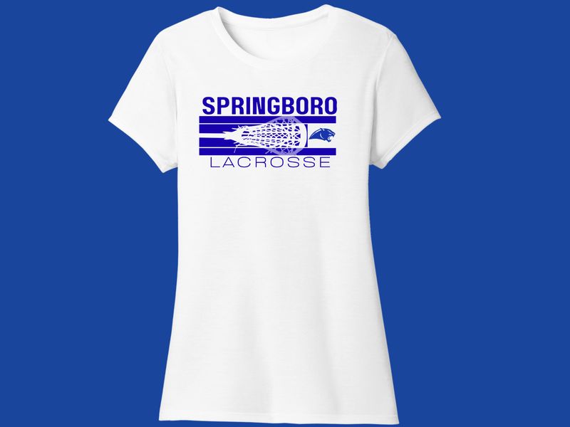 Ladies Cut T-shirt - Lacrosse Head