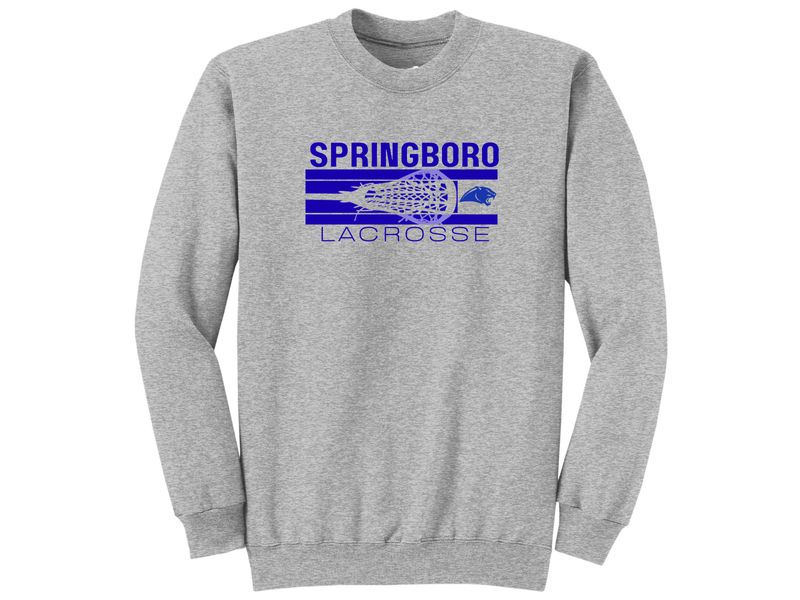 Unisex Crew OR Hooded Sweatshirt - Lacrosse Head