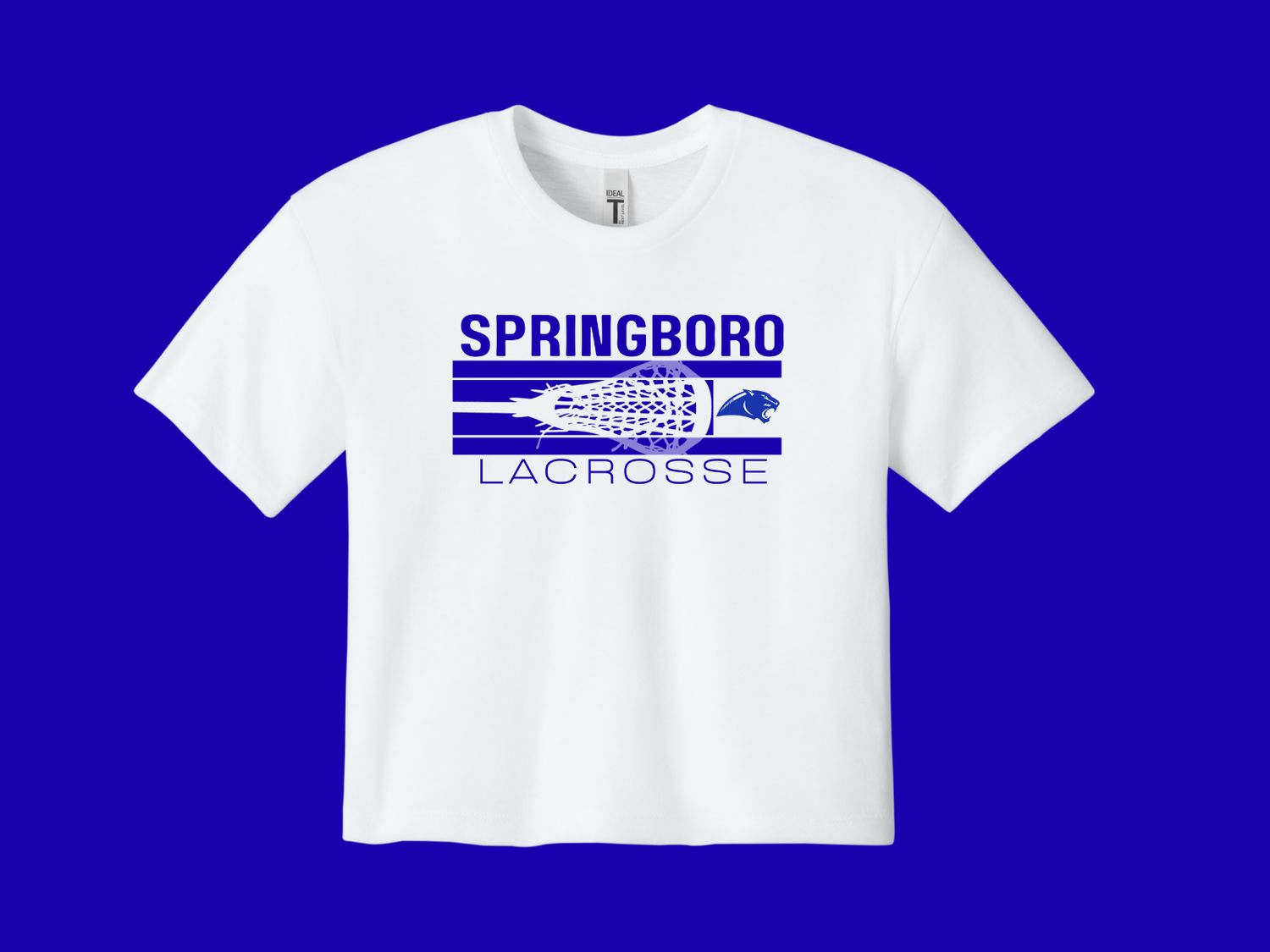 Crop Top T-shirt - Lacrosse Head