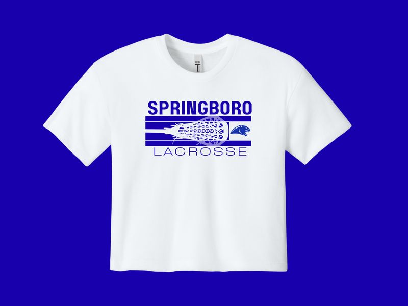 Crop Top T-shirt - Lacrosse Head