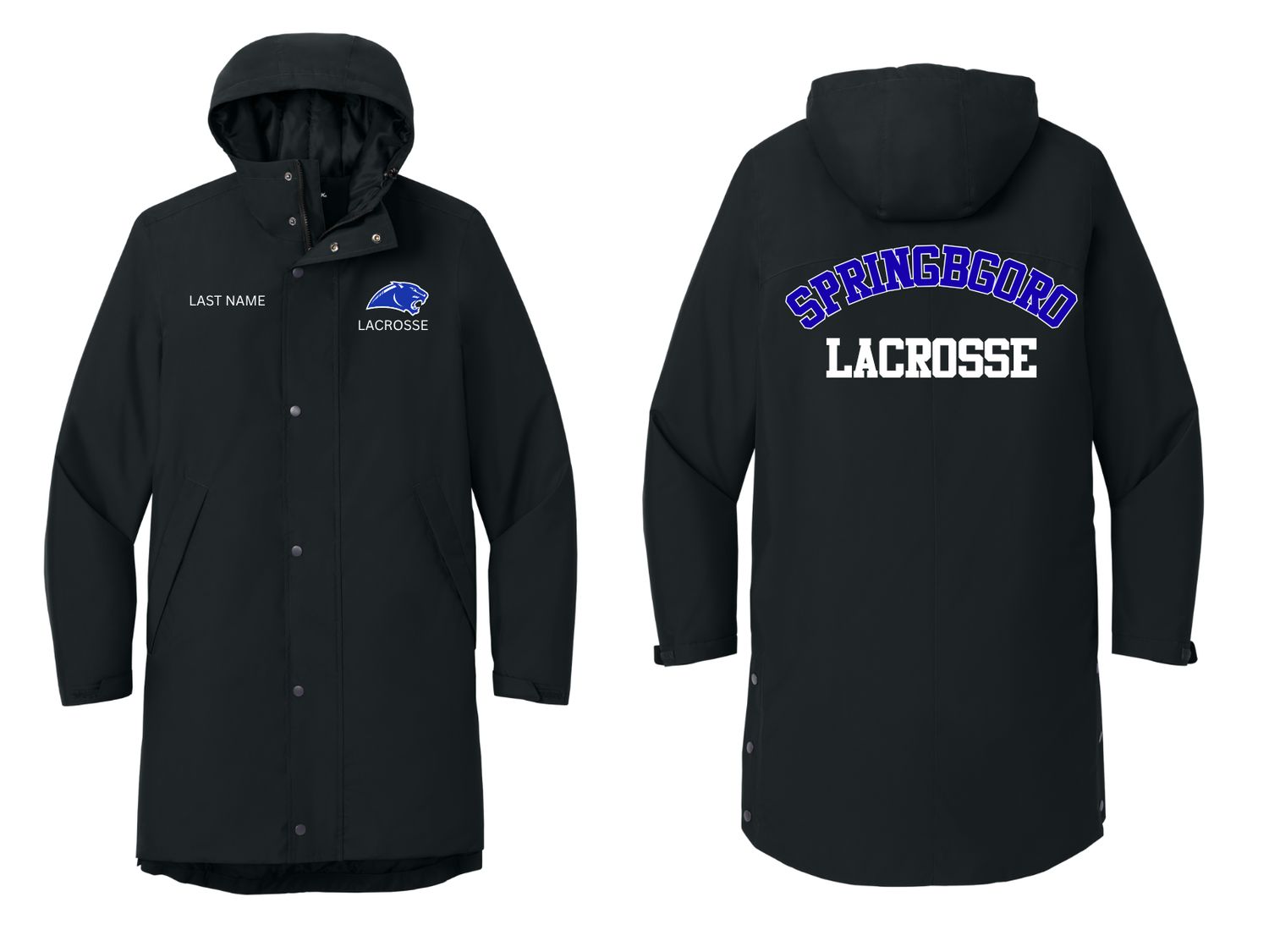 Springboro Lacrosse Sideline Parka Jacket