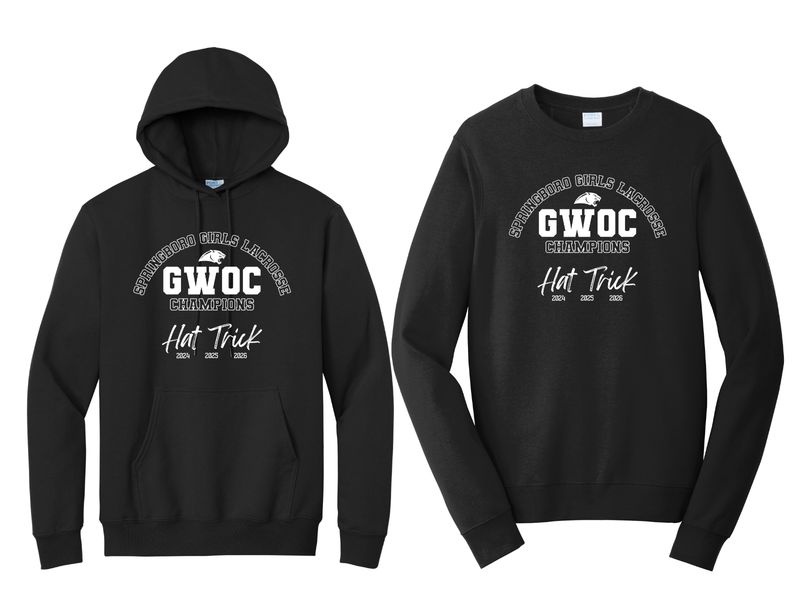 SHS Girls Lacrosse GWOC Champions - Hat Trick - SWEATSHIRT