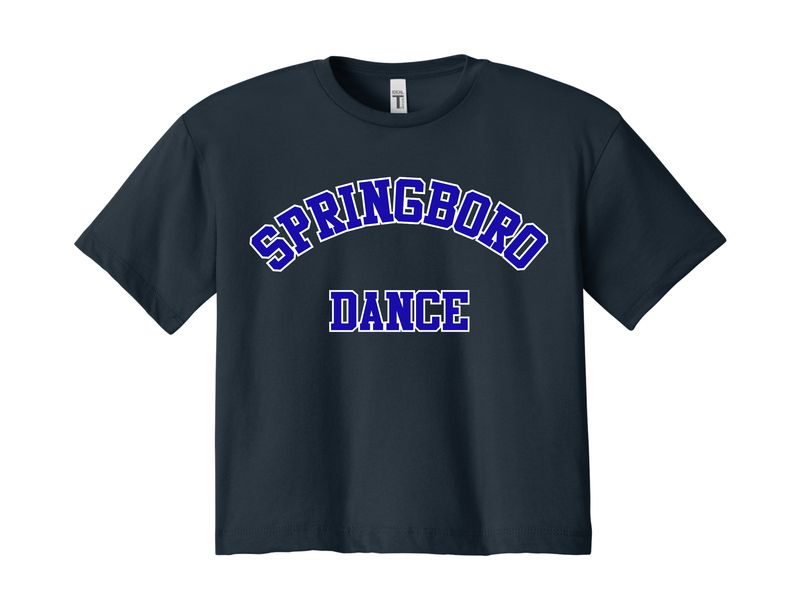 Ladies Crop Top T-shirt - Dance 10