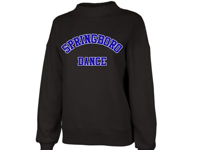 Ladies Mock Neck Sweatshirt Pullover - Dance 10