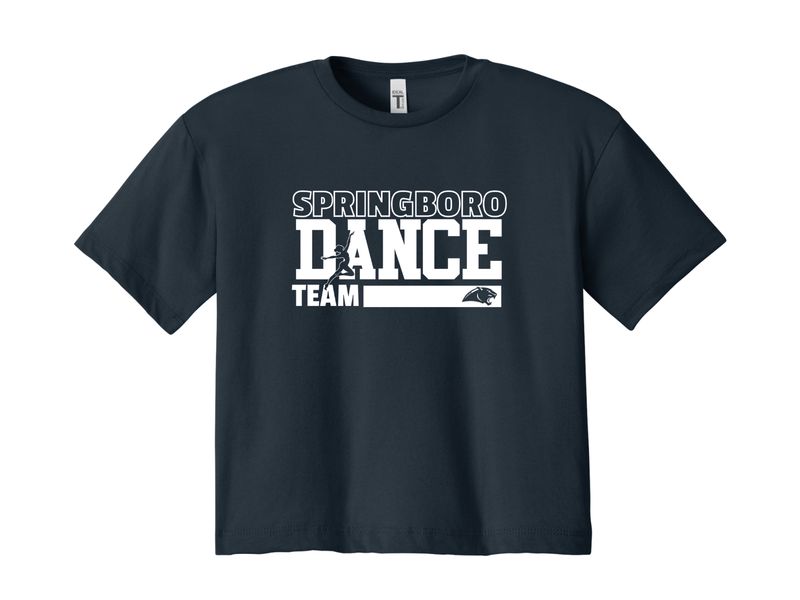 Ladies Crop Top T-shirt - Dance 4
