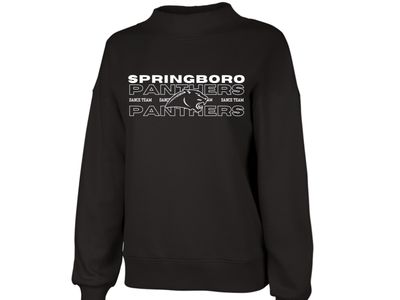 Ladies Mock Neck Sweatshirt Pullover - Dance 2