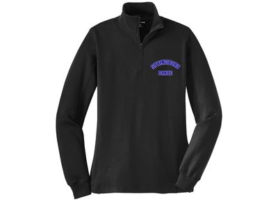 Ladies 1/4 Zip Sweatshirt Pullover - Dance 10
