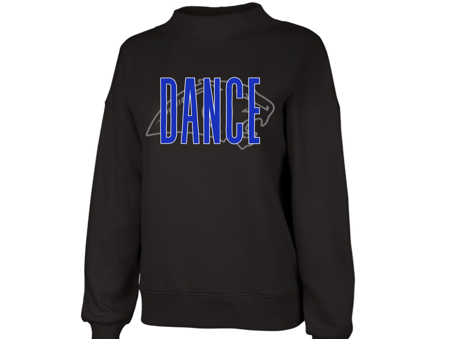 Ladies Mock Neck Sweatshirt Pullover - Dance 3