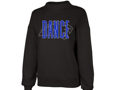 Ladies Mock Neck Sweatshirt Pullover - Dance 3