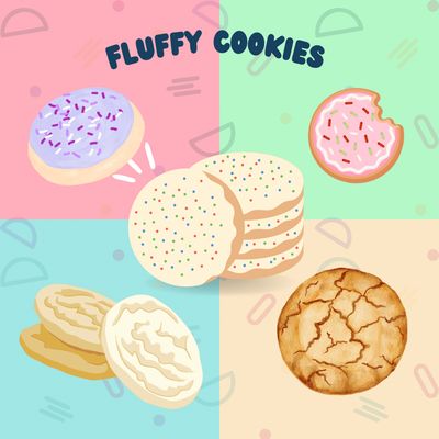 Fluffy Protein Cookies (4 Pack)