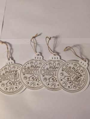 IMPERFECT paw print hanging decoration