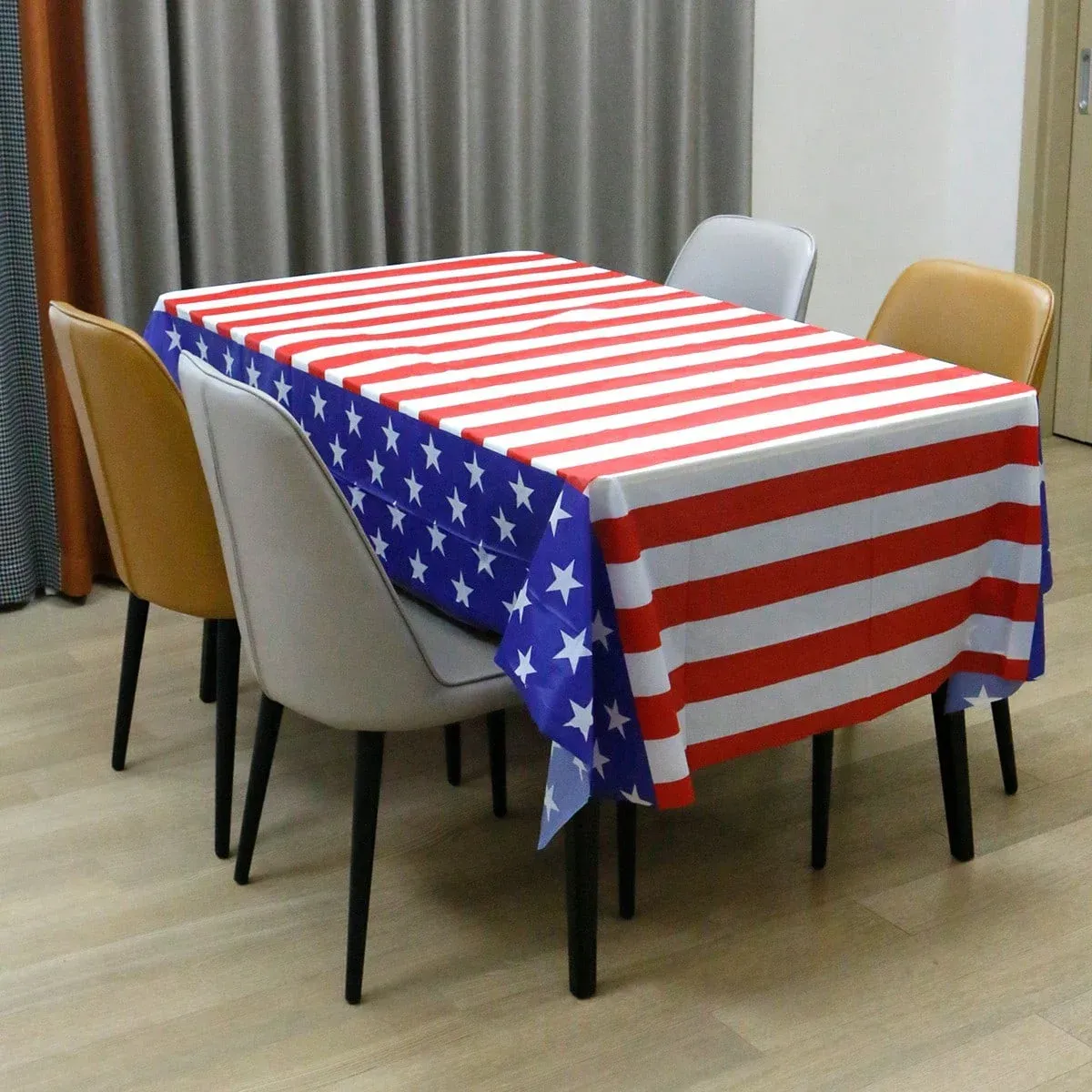 1/2PCS Independence Day tablecloth for American Day home kitchen dining decoration, holiday decoration, scene decoration