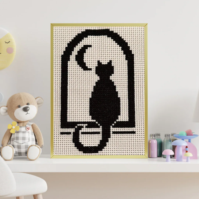 Cat Silhouette Cross Stitch