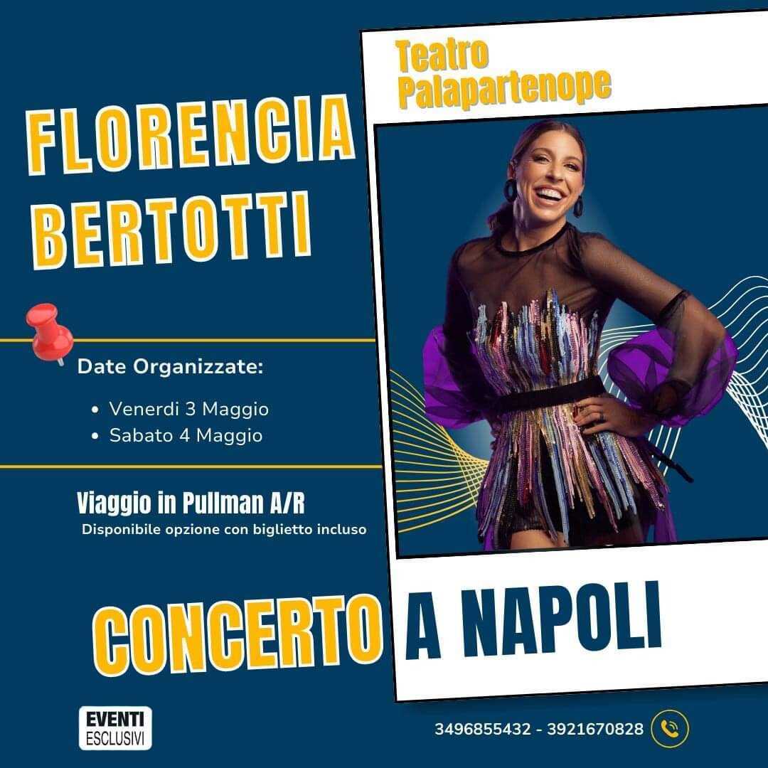 Flor Bertotti in Concerto “Venerdì 3 Maggio & Sabato 4 Maggio 2024” - Pullman Organizzati