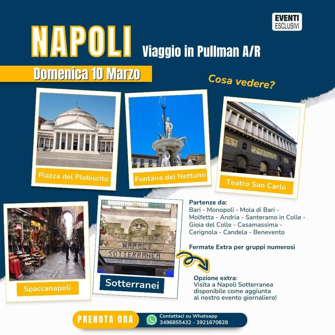 Una Domenica a Napoli “10 Marzo 2024” Bus Organizzati 🚍