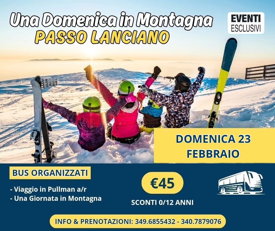 Una Giornata in Montagna ☃️ &quot;Passo Lanciano&quot; 🚌 Bus organizzati