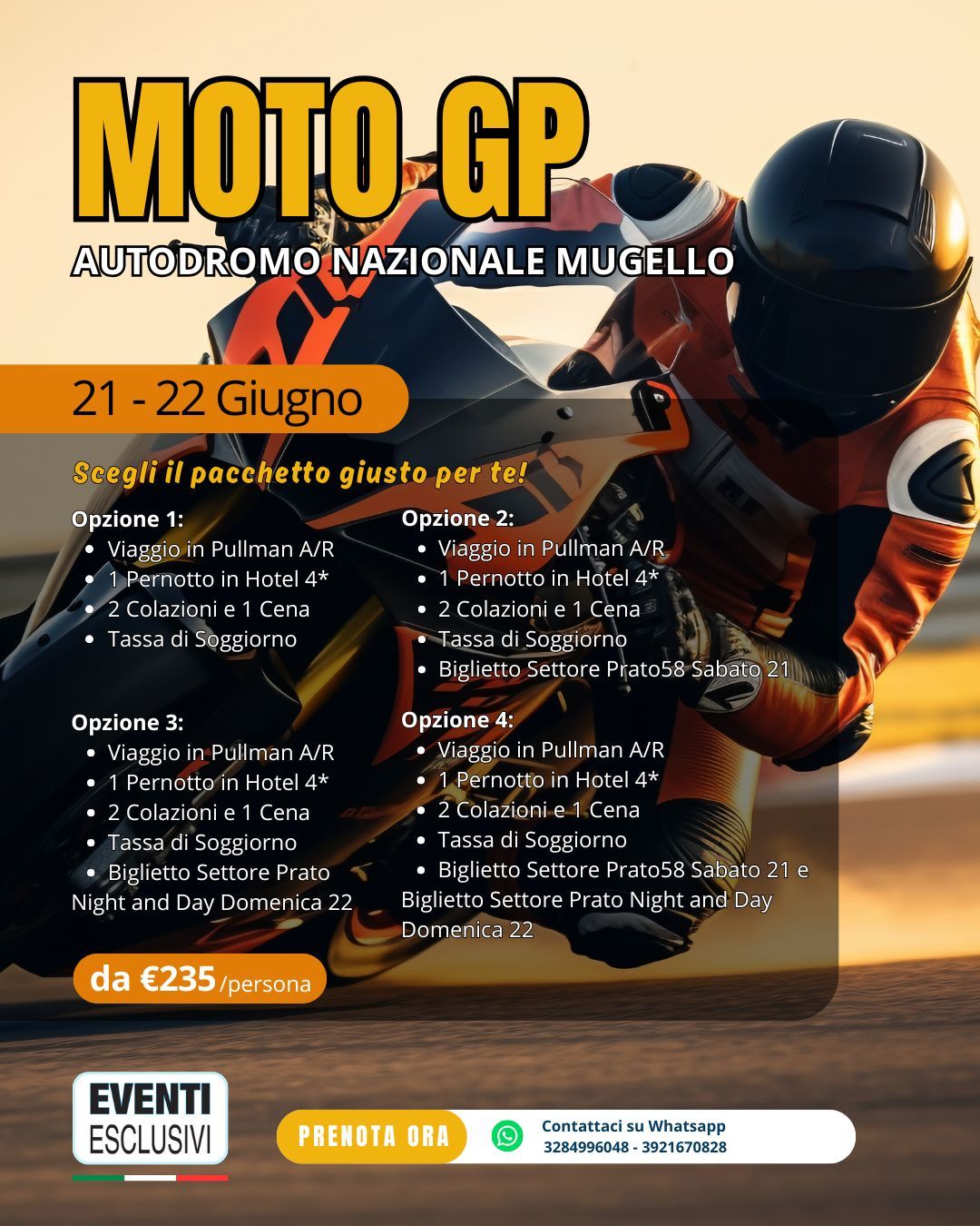 MotoGP 🏍️ &quot;21&amp;22 Giugno 2025&quot; 🚌 Pullman Organizzati