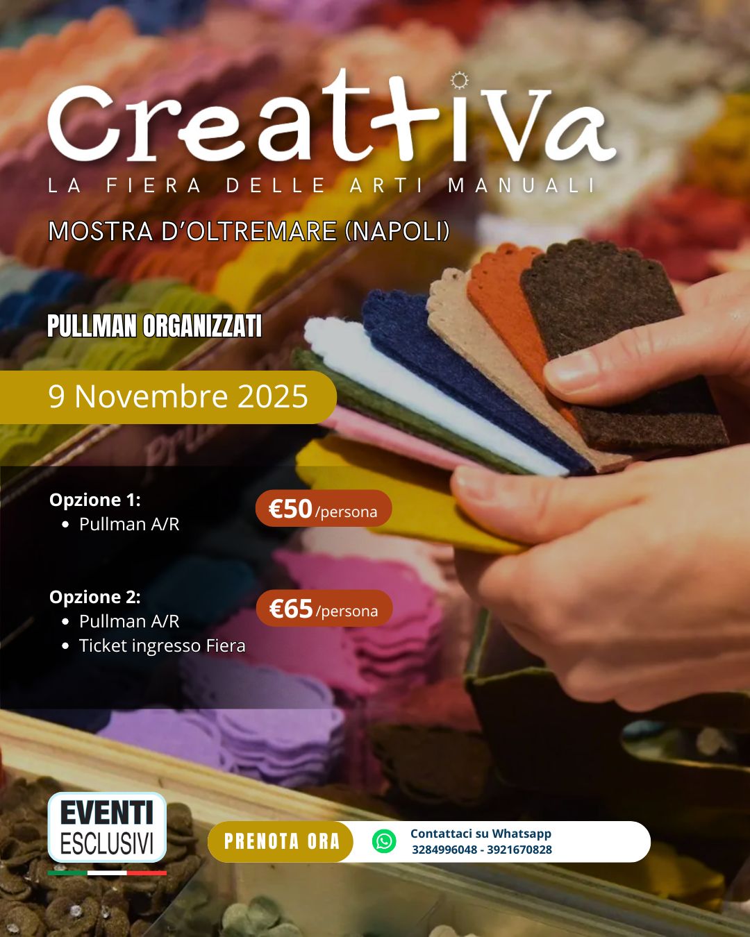 Creattiva Napoli &quot;Domenica 9 Novembre 2025&quot; Pullman Organizzati