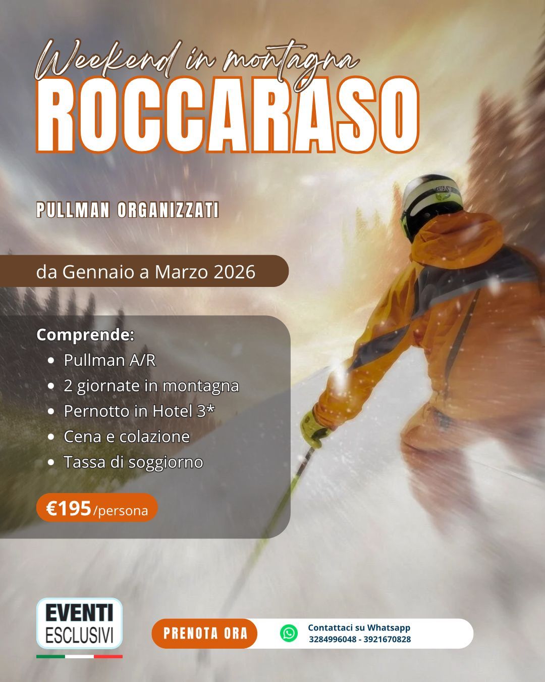 Week-end a Roccaraso 2026🚡 &quot;Pullman Organizzati&quot; 🚌