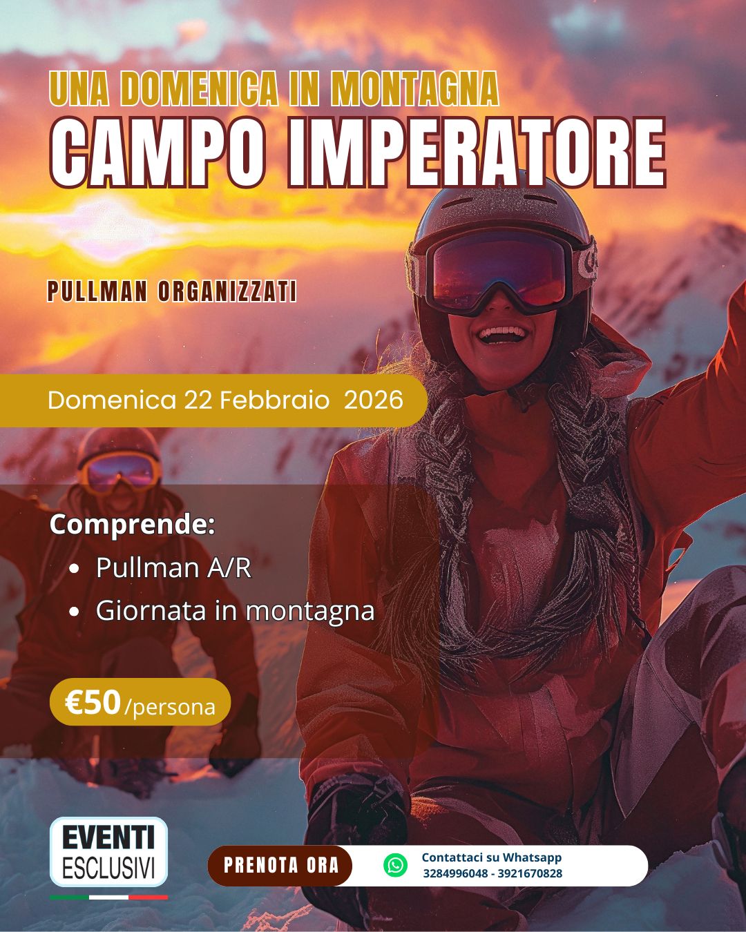 UNA DOMENICA IN MONTAGNA ☃️ CAMPO IMPERATORE  🏔 &quot;Domenica 22 Febbraio 2026&quot; Pullman Organizzati 🚌