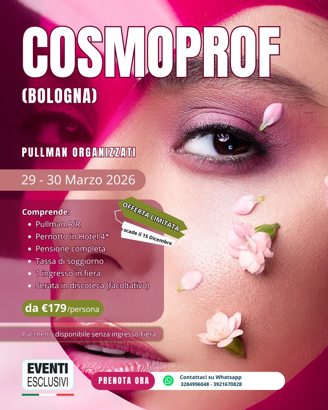 Cosmoprof 2026 💅 &quot;29&amp;30 Marzo 2026&quot; 🚌 Pullman Organizzati
