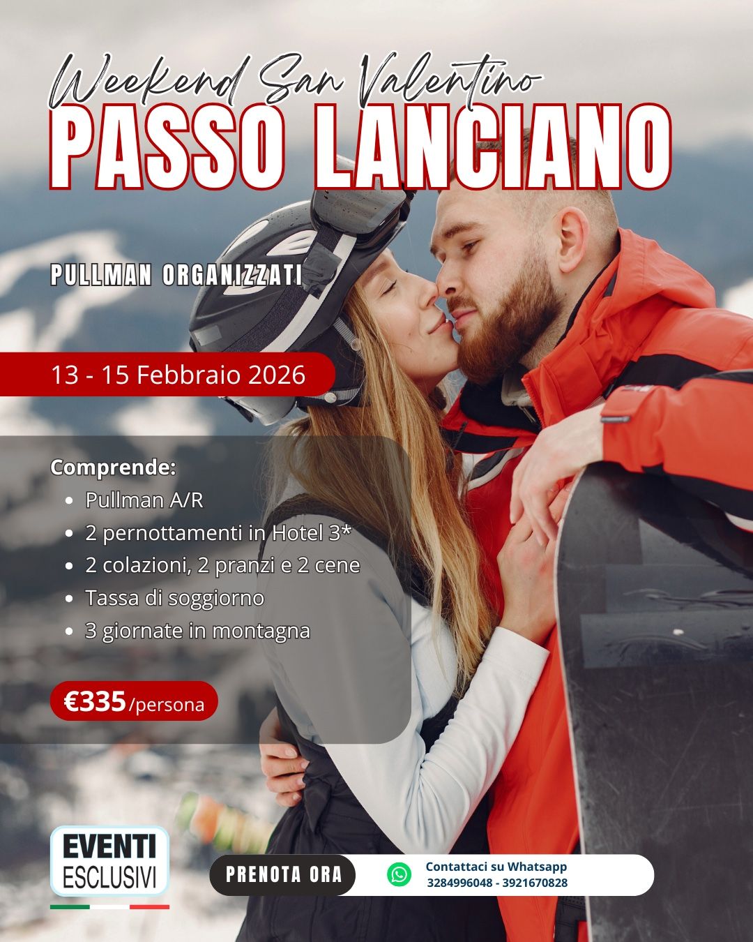 WEEK-END SAN VALENTINO PASSO LANCIANO👩‍❤️‍👨🚡"13-14-15 Febbraio 2026" 🚌 Bus + Hotel
