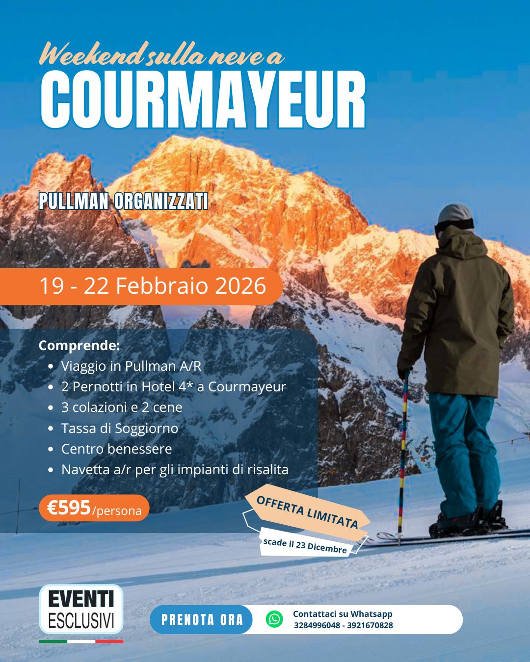 WEEK-END SULLA NEVE A COURMAYEUR ⛷️