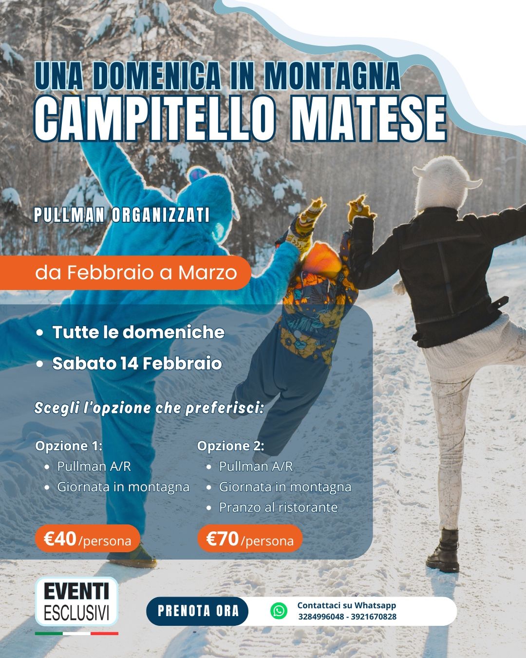 Campitello Matese 🏂 "Calendario 2026" 🚌Pullman Organizzati