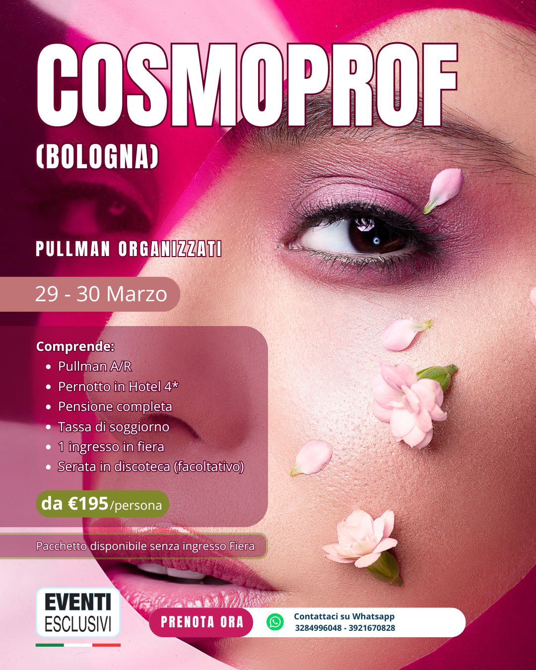 Cosmoprof 2026 💅 "29&amp;30 Marzo 2026" 🚌 Pullman Organizzati