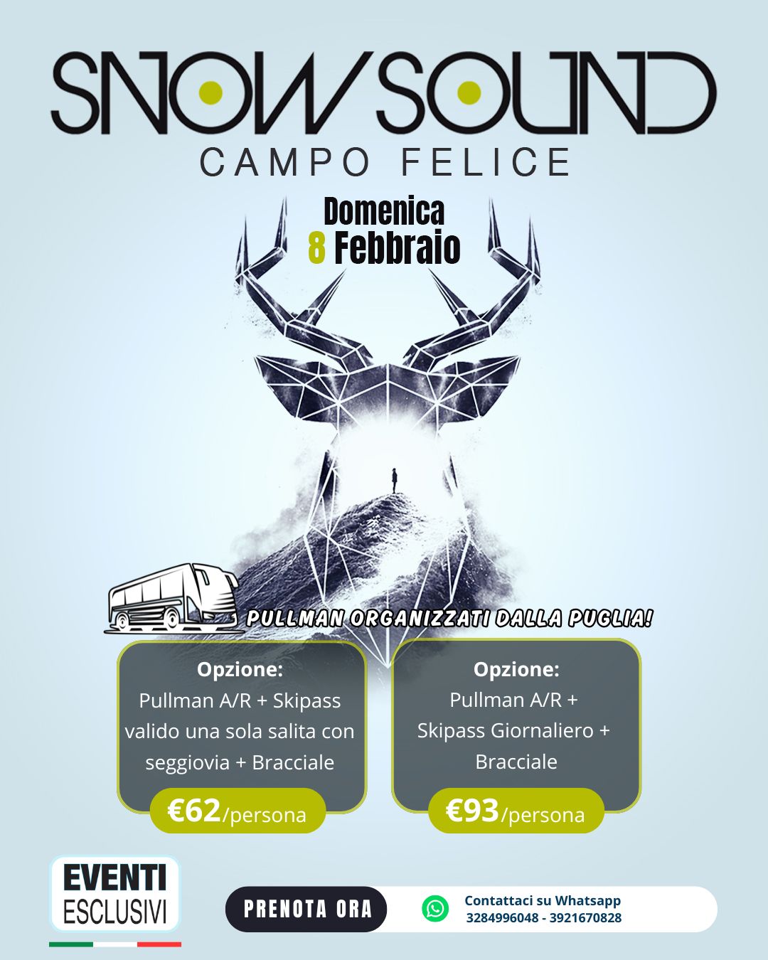 Snowsound a Campo Felice 🏂🎶"Domenica 8 Febbraio 2026" 🚌 Pullman Organizzati