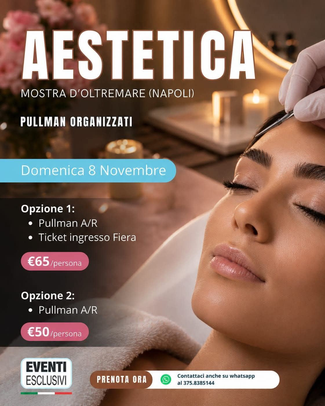 Aestetica "Domenica 8 Novembre 2026" 🚌 Pullman Organizzati