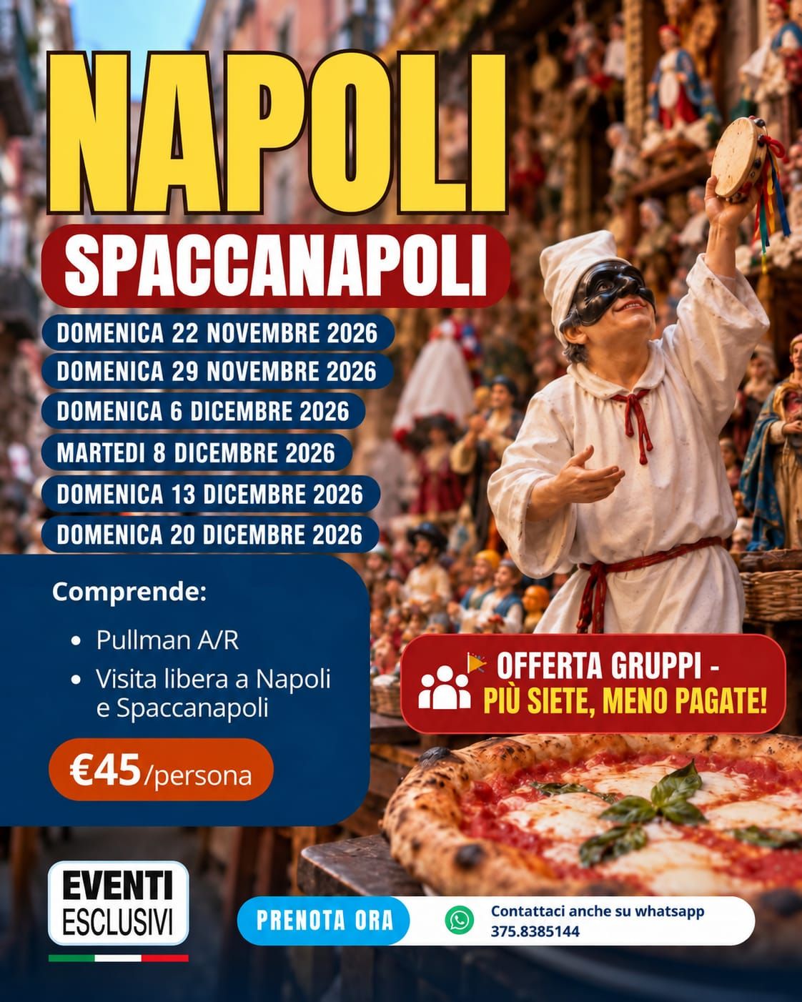 Napoli "Spaccanapoli"🎄🎁 Pullman Organizzati 🚌
