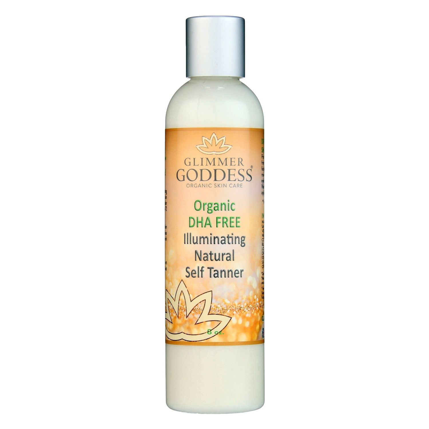 Organic DHA FREE Natural Sunless Tanner, Size: 8 oz, Color: Dark