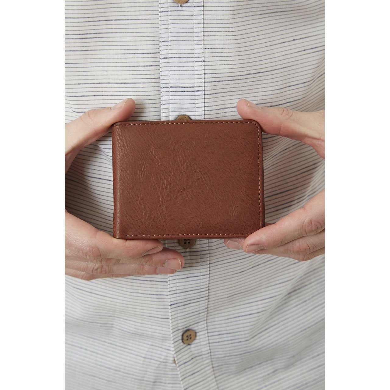  Evan Vegan Leather Bi-Fold Wallet