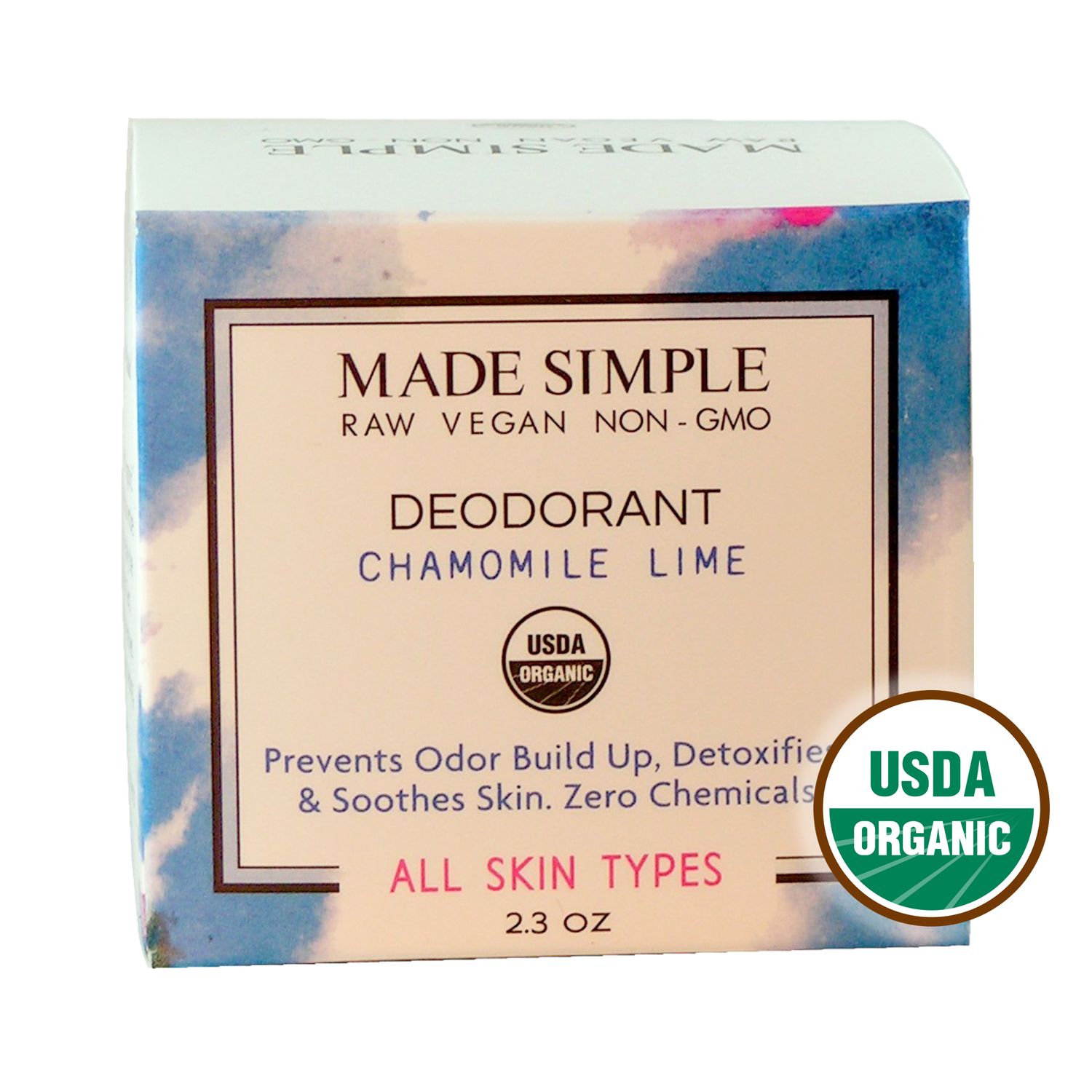 DEODORANT - Chamomile Lime - Certified Organic &amp; Vegan