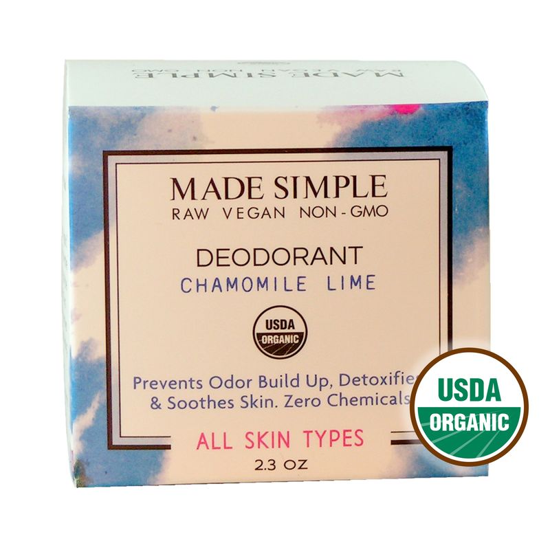 DEODORANT - Chamomile Lime - Certified Organic &amp; Vegan
