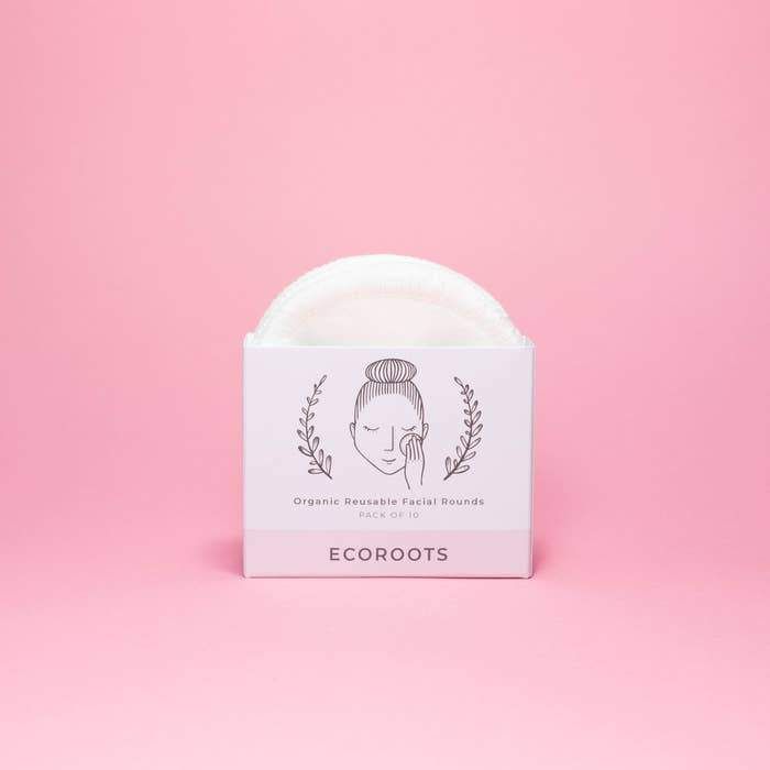 Organic Makeup Remover / Toxin Free / Gentle / Sensitive Skin /, Add On's: Organic Makeup Remover + Organic Reusable Cotton Rounds - Set of 10