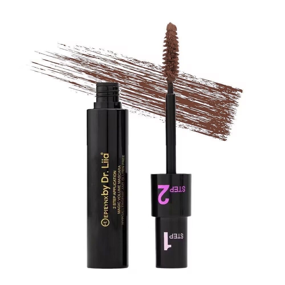 Magic Lengthening &amp; Volumizing Mascara – Vegan, Gluten-Free,, Color: Brown