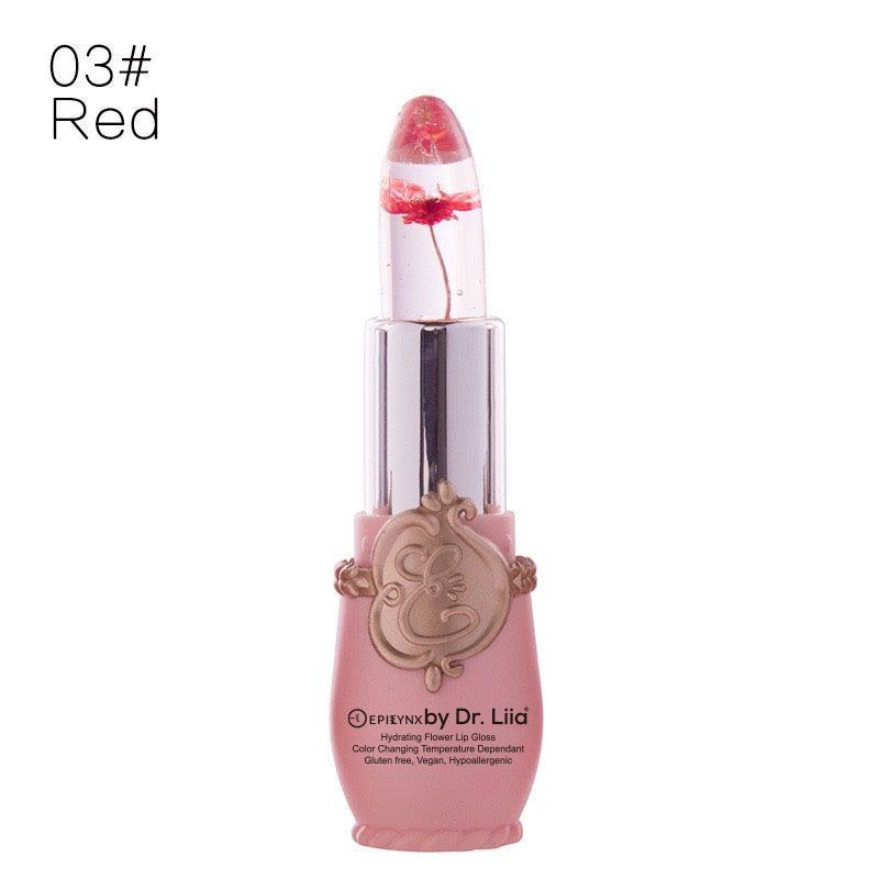 Color-Changing Flower Lip Gloss – Vegan, Gluten-Free, Hydrating Lip Color-Changing Flower Lip Gloss – Vegan, Gluten-Free, Hydrating Lip, color: red flower #3