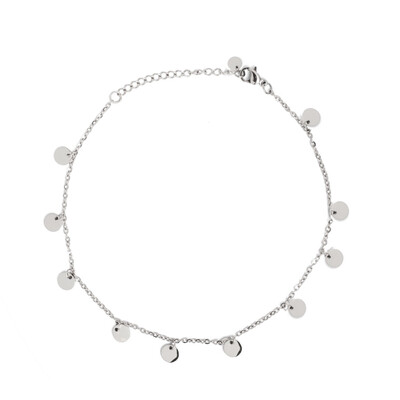 M’Adam Anklet Coin Steel