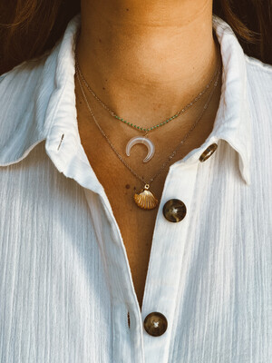 Rocky Rosa Dubbel Chain Schelp Rocky Rosa Dubbel Chain Schelp