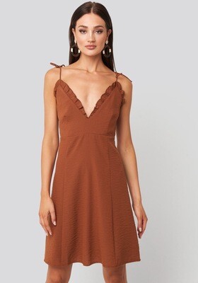 Rut & Circle Elli Dress | Rusty Brown Rut & Circle Elli Dress | Rusty Brown