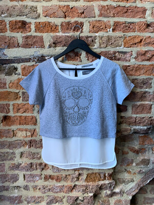 Silvian Heach Shirt Skull- Grey/White (outlet) Silvian Heach Shirt Skull- Grey/White (outlet)