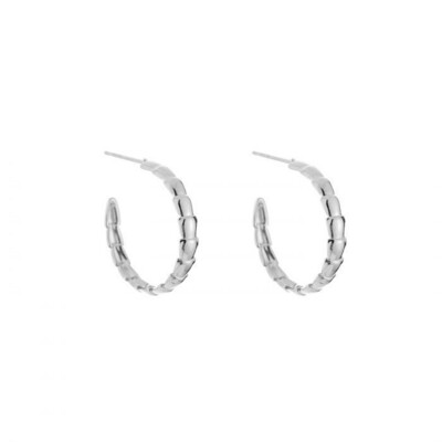 Las Lunas Earrings Hoops Snake - Zilver