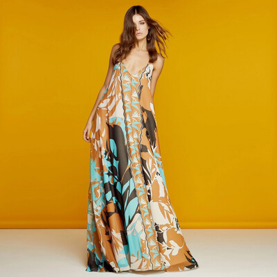 Access Maxi-Dress Milan - Mixt Colour Access Maxi-Dress Milan - Mixt Colour