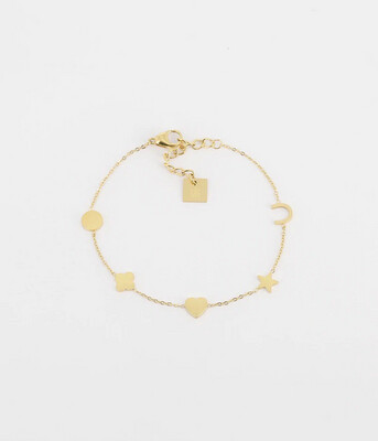 Zag Bijoux Bracelet Alexia Love - Gold