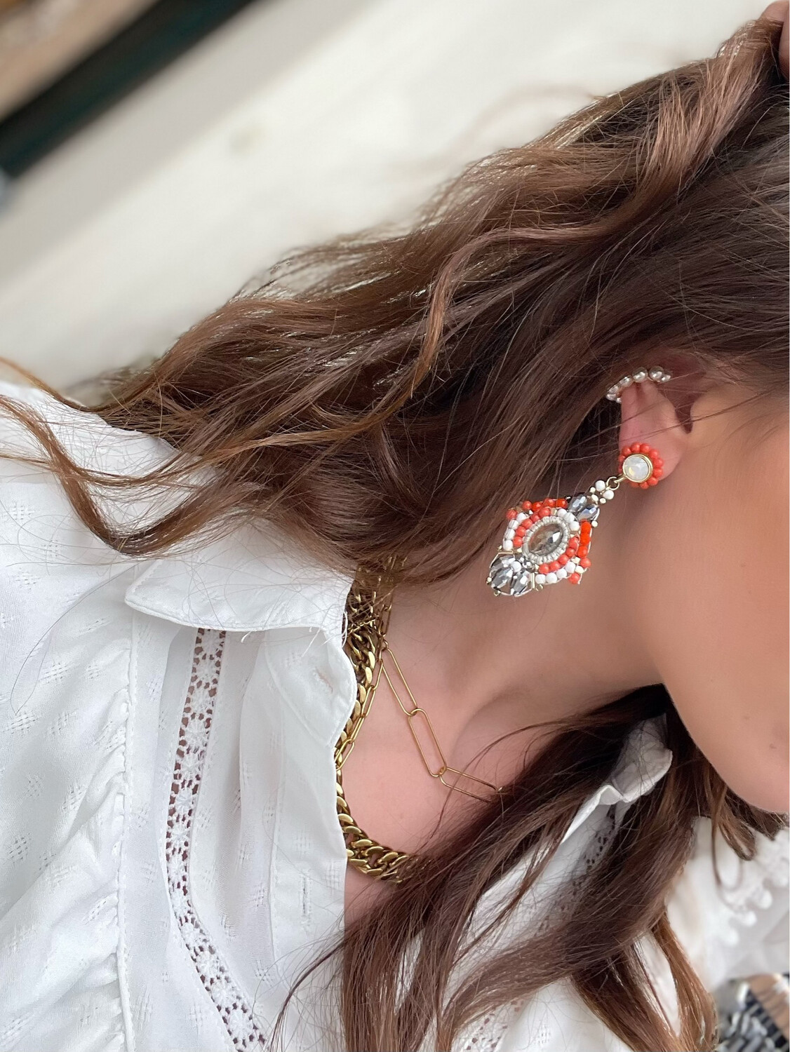 Las Lunas Earrings Nora - Zilver